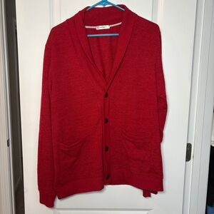 Men’s Red H2H Button Up Cardigan Size: L